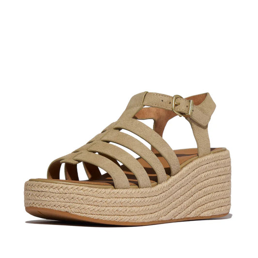 Fitflop Cappuccino Platfforrms Fisherman Wedge Sandals – side view