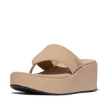 Fitflop Beige Platfforms Wedge Toepost Sandal – product image 1