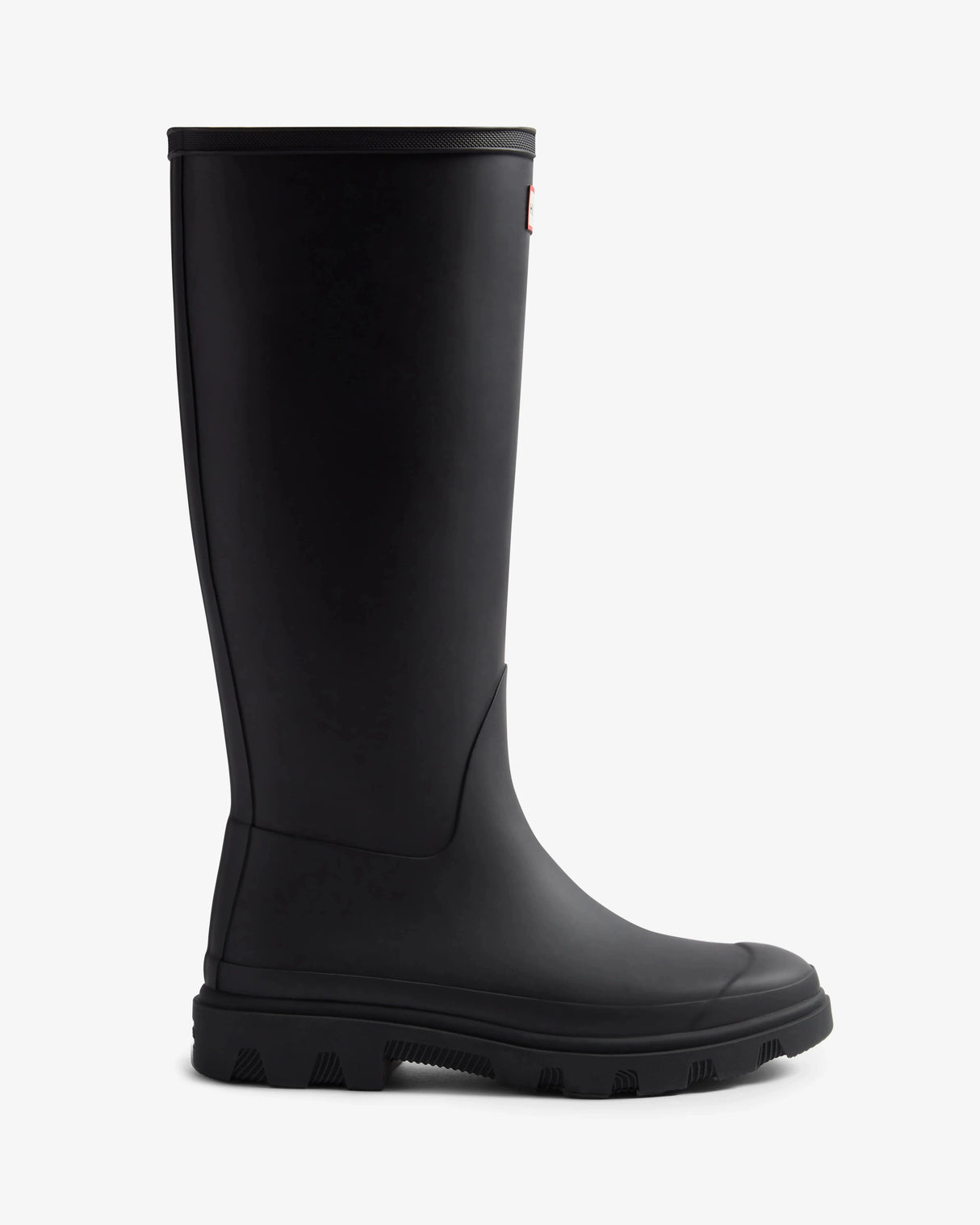 Hunter Downpour Tall Wellington Boot - Black – side view