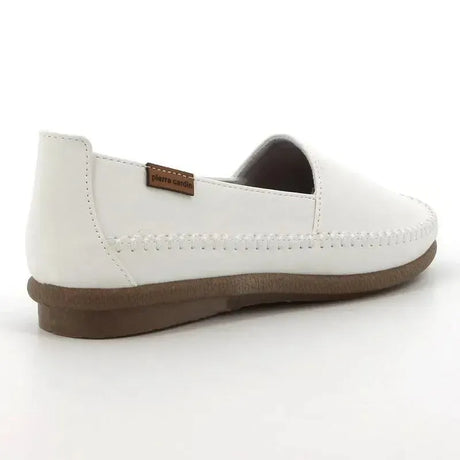Pierre Cardin Riviera 15 Slip On Flats - White