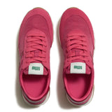 Fitflop Urban Retro-Q FF Fabric/suede Sneaker - Berry Rose