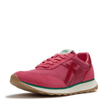 Fitflop Urban Retro-Q FF Fabric/suede Sneaker - Berry Rose