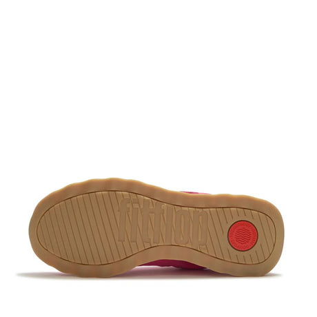 Fitflop Urban Retro-Q FF Fabric/suede Sneaker - Berry Rose