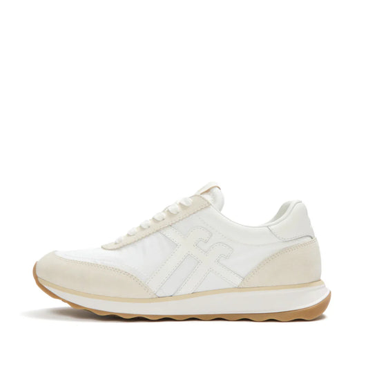 Fitflop Urban White Retro-q Ff Fabric/suede Sneaker – product image 1