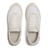 Fitflop Urban White Retro-q Ff Fabric/suede Sneaker – detail shot