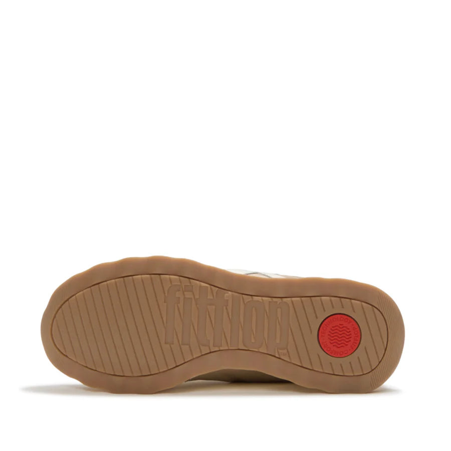 Fitflop Platino Retro-q Ff Metallic Fabric/suede Sneaker – front view