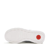 Fitflop Silver Retro-q Ff Metallic Fabric/suede Sneaker – front view