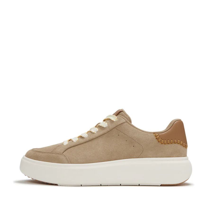 Fitflop Cappuccino Rtg Blanket-stitch Suede Trainers – product image 1