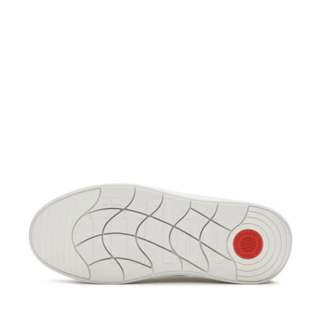 Fitflop RTG Leather Snake Lace-Up Sneakers - Urban White