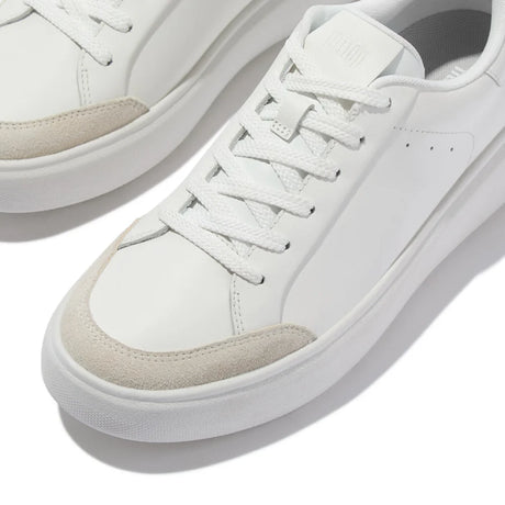 Fitflop White Rtg Leather/suede Sneakers – detail shot