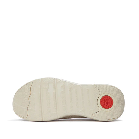 Fitflop SUPER-Q Bow Crystal-Trim Knit Ballet Flats - Paris Beige