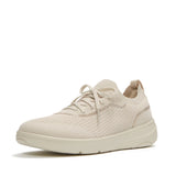 Fitflop SUPER-Q Crystal-Trim Knit Slip-On Laced Sneakers - Paris Beige