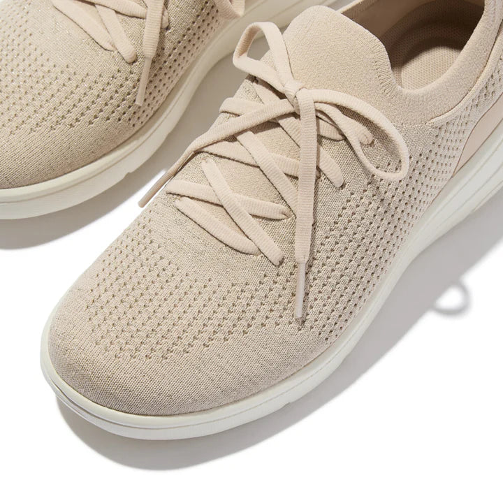 Fitflop beige/platino SUPER-Q KNIT SLIP ON trainer