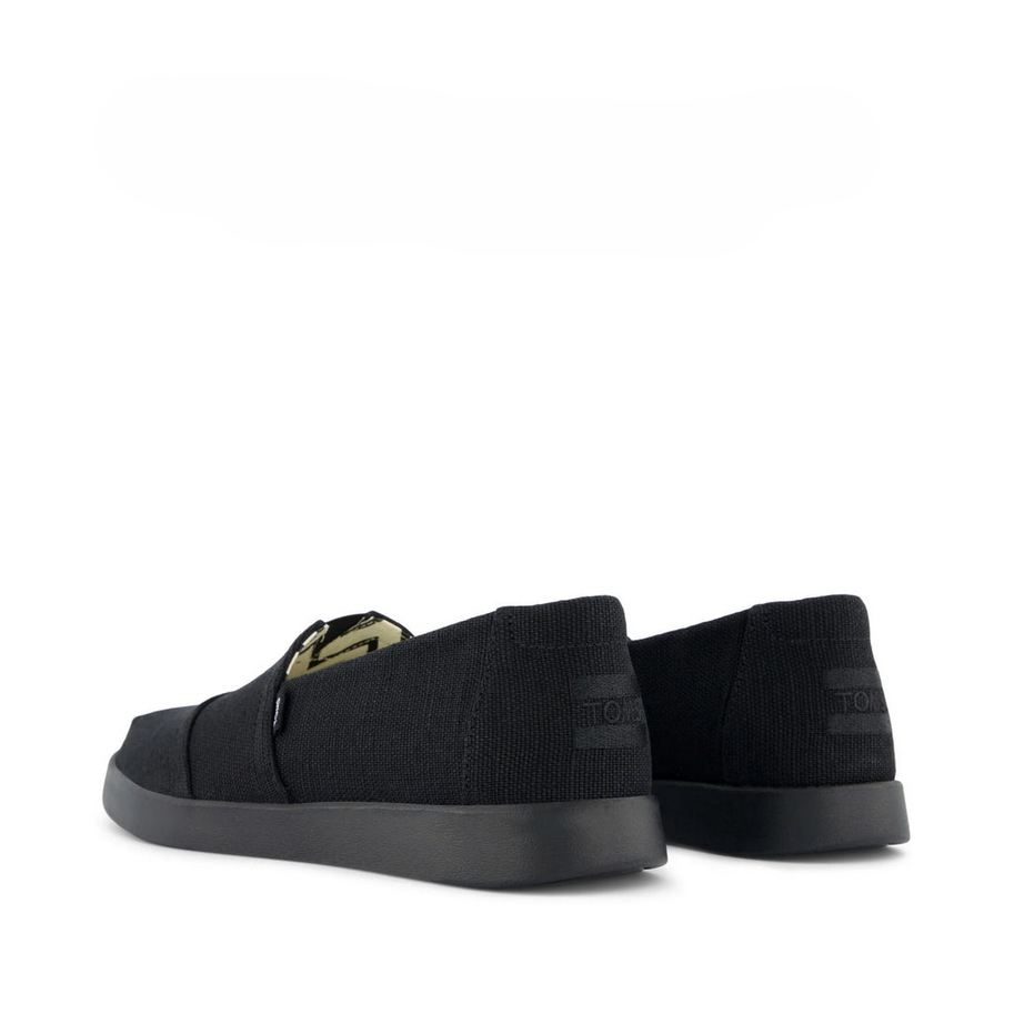Toms Black Alpargata Plus Slip On – detail shot