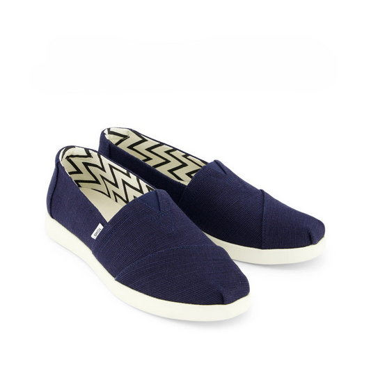 TOMS navy ALPARGATA PLUS slip on
