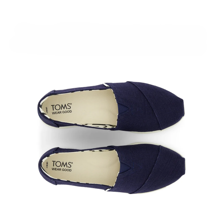 Toms Navy Alpargata Plus Slip On – detail shot