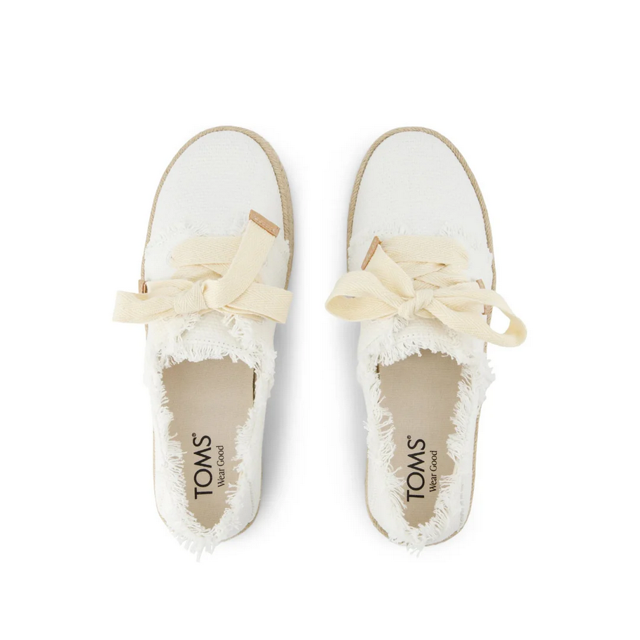 Toms White Carolina Lace-up – detail shot