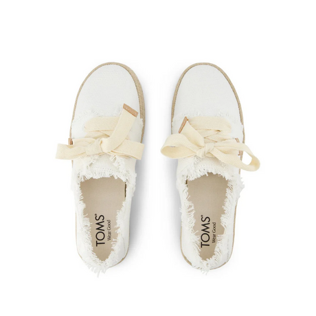 Toms White Carolina Lace-up – detail shot