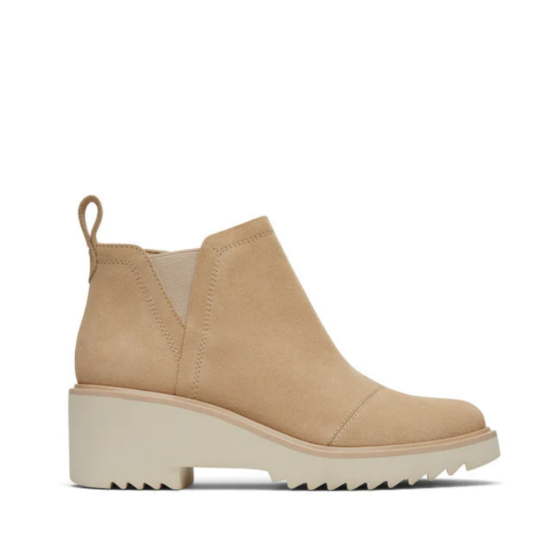 TOMS oatmeal MAUDE wedge boot