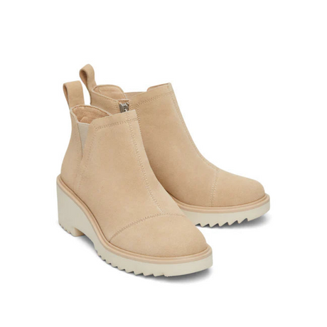 Toms Oatmeal Maude Wedge Boot – side view