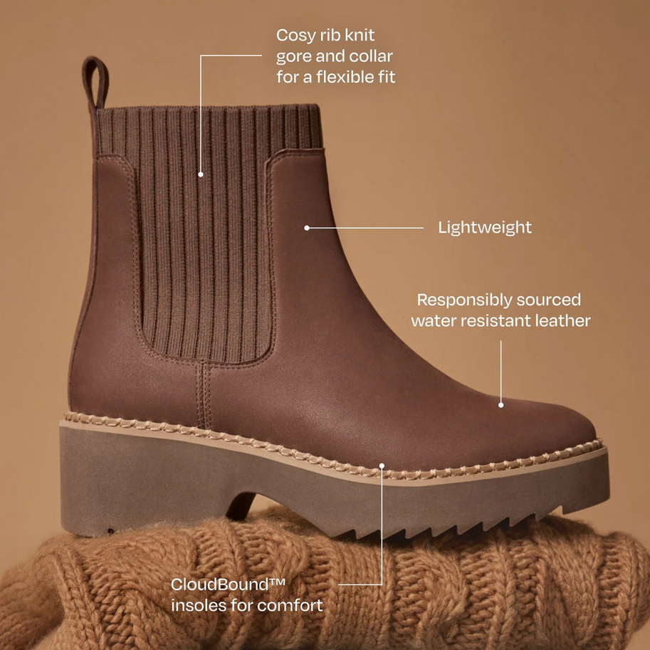 TOMS oak brown MILLIE boot