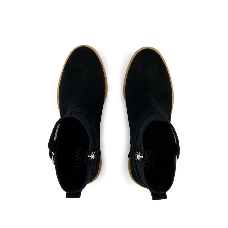 TOMS black HAILEY BUCKLE boot