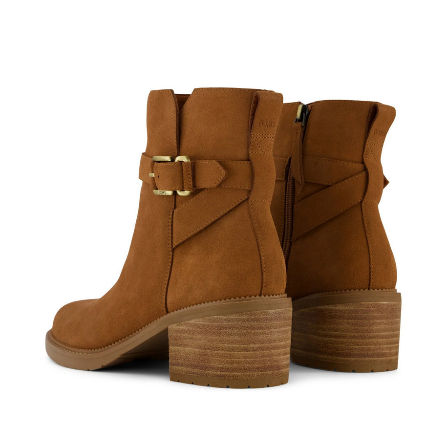 Toms Amber Brown Hailey Buckle Boot – front view