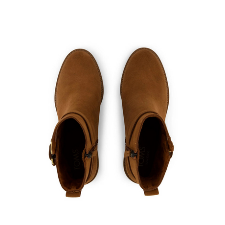 Toms Amber Brown Hailey Buckle Boot – detail shot