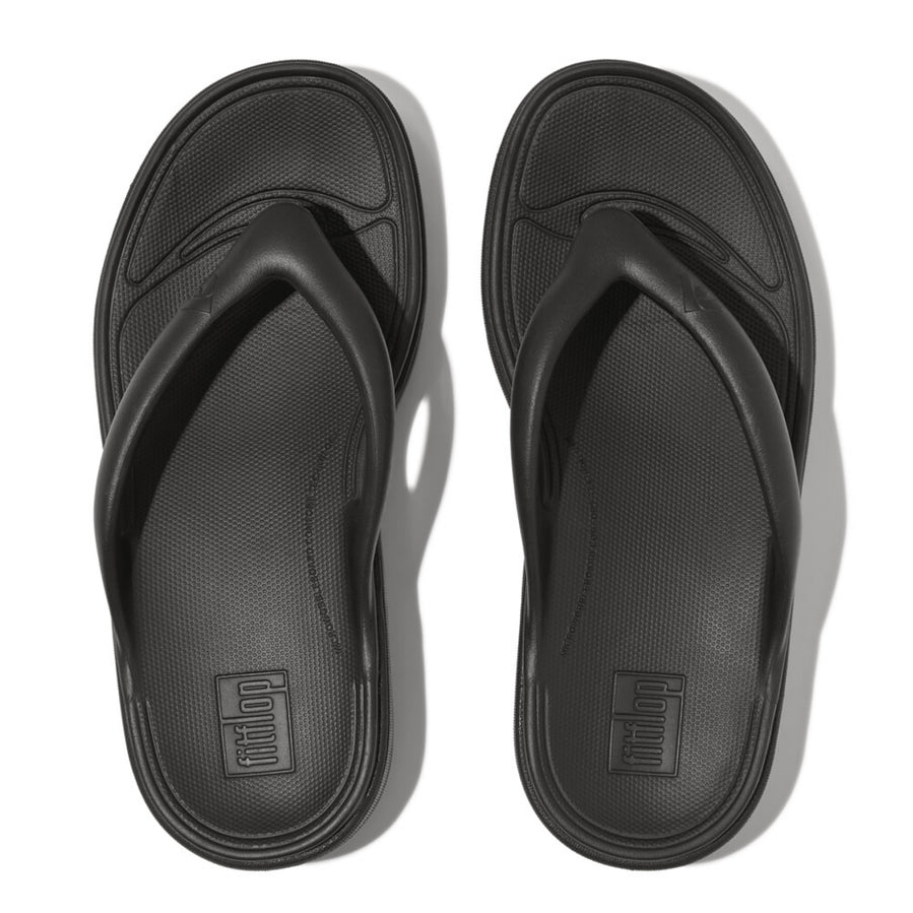 Fitflop Black Relieff Recovery Sandal – side view