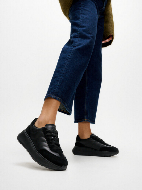 Fitflop Black T-toe Wave Leather/suede Sneaker – product image 5