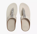 Fitflop Fino Pearls & Crystals Toe-Post Sandal - Paris Beige