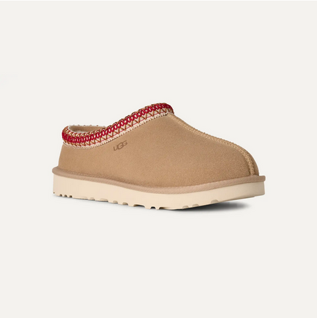 Ugg Tasman II Slipper - Sand/Dark Cherry