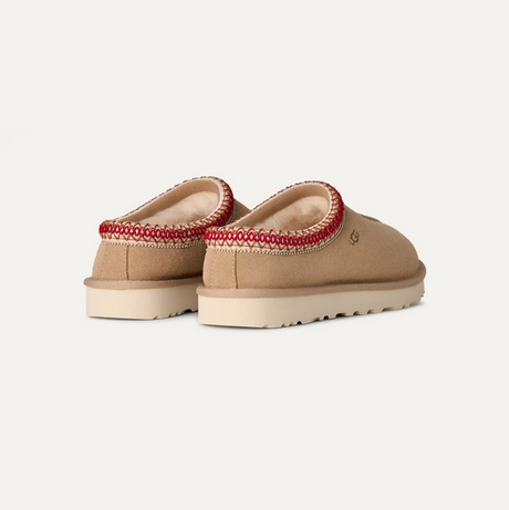 Ugg Tasman II Slipper - Sand/Dark Cherry