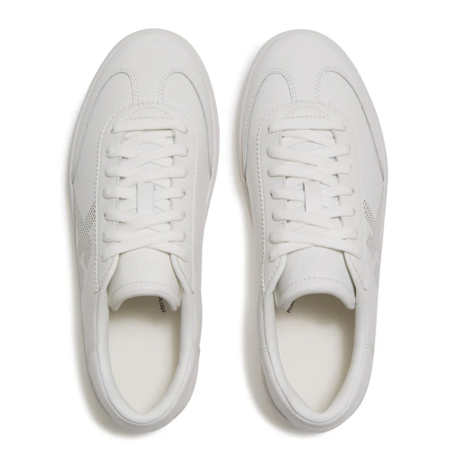 Fitflop THE DASH FF Leather T-Toe Trainers -  Urban White