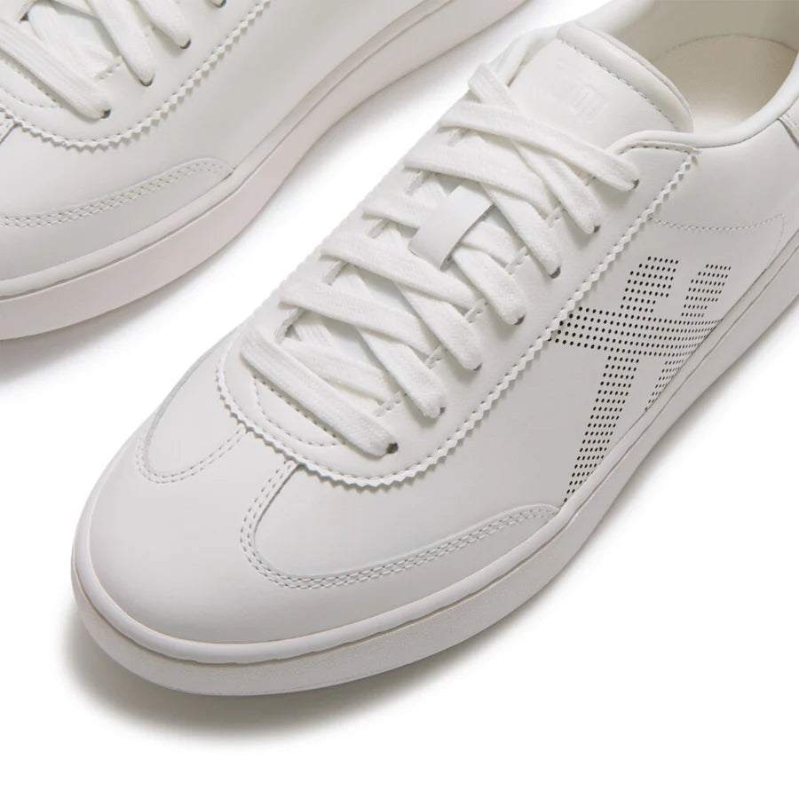 Fitflop THE DASH FF Leather T-Toe Trainers -  Urban White