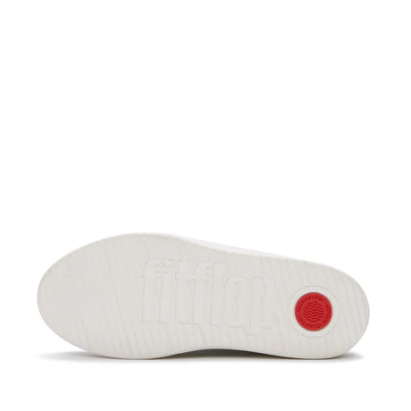 Fitflop THE DASH FF Leather T-Toe Trainers -  Urban White