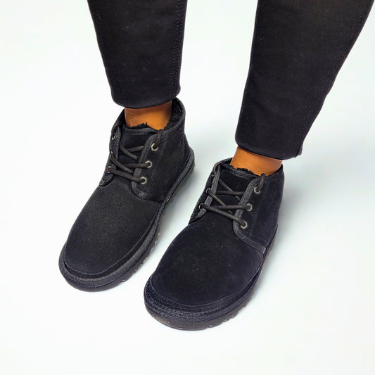 UGG Neumel black suede chukka boots with UGGpure wool lining and lightweight EVA outsole 1
