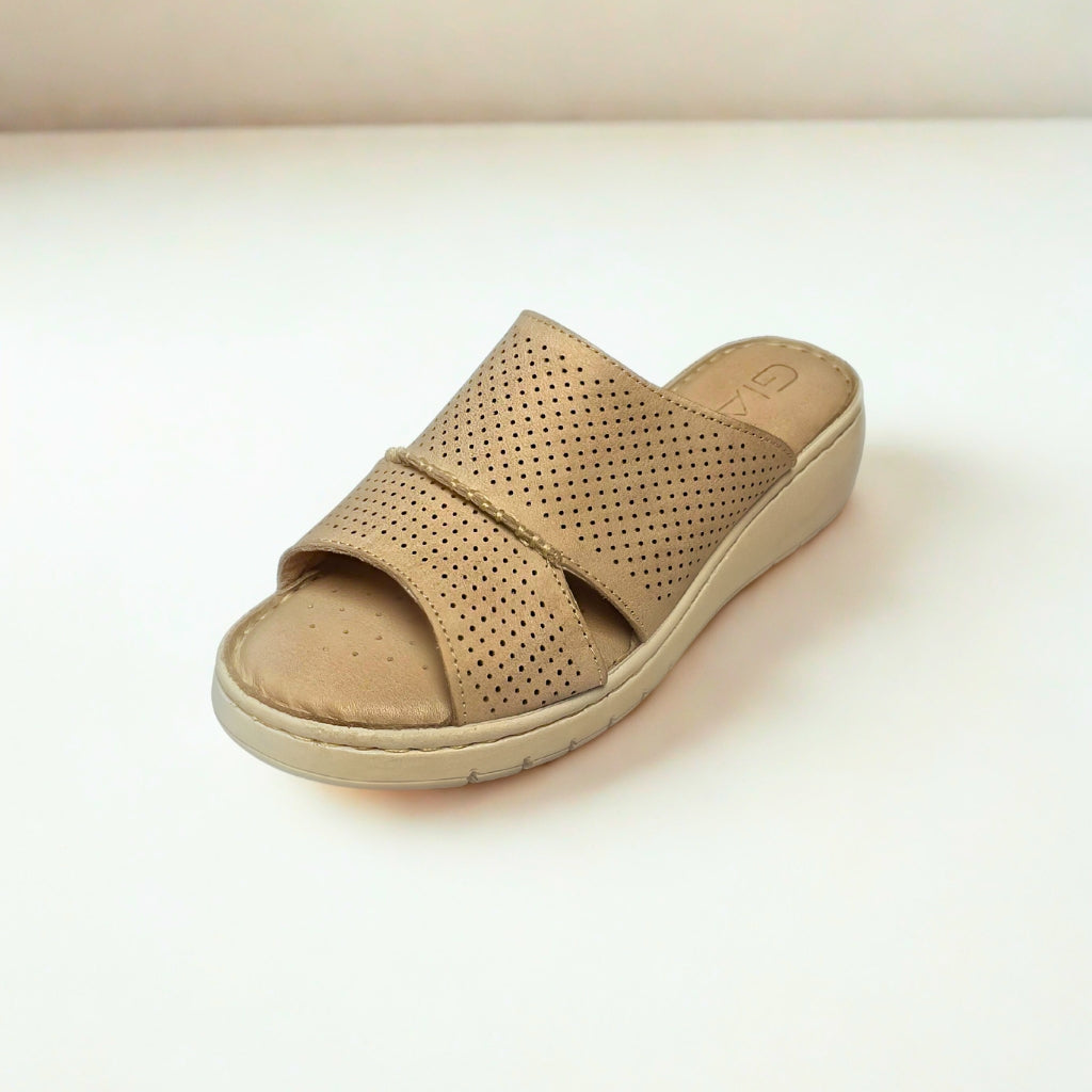 Gia stone PERFORATED flatform sandal