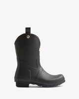 Hunter Original Cowboy Wellington Boot - Black – side view