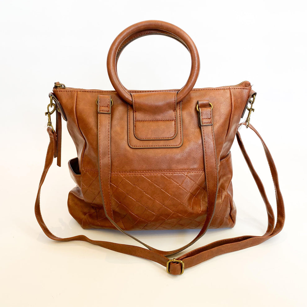 Queue brown quilted bag Queue Shoes