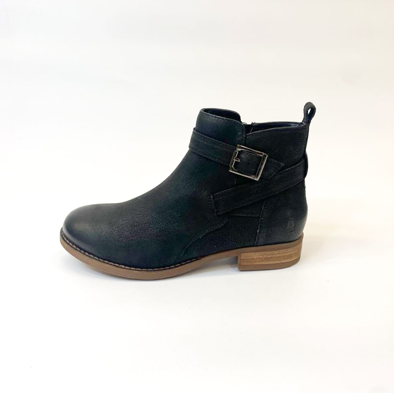 Hush Puppies Elizabeth black leather boot