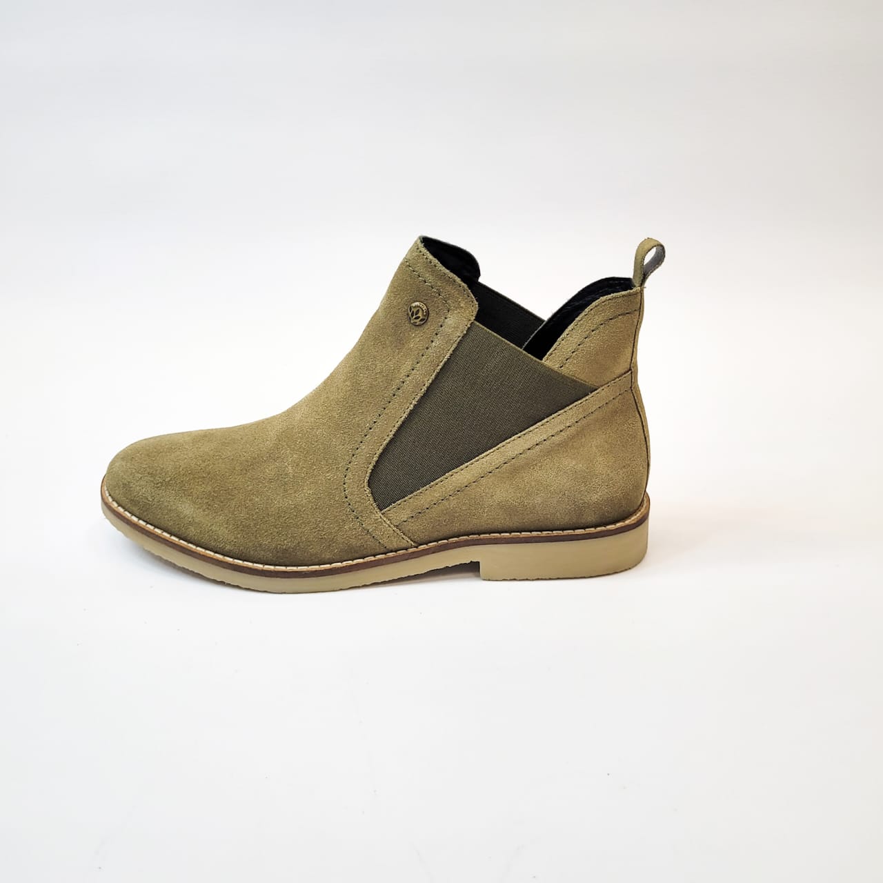 Woodland Quartz Olive leather Chelsea boot