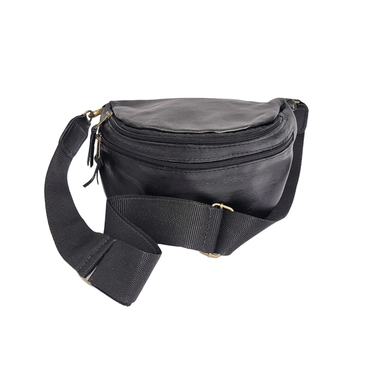 Gia Leather Black Moonbag – product image 1