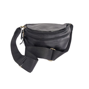 Gia Leather Black Moonbag – product image 1