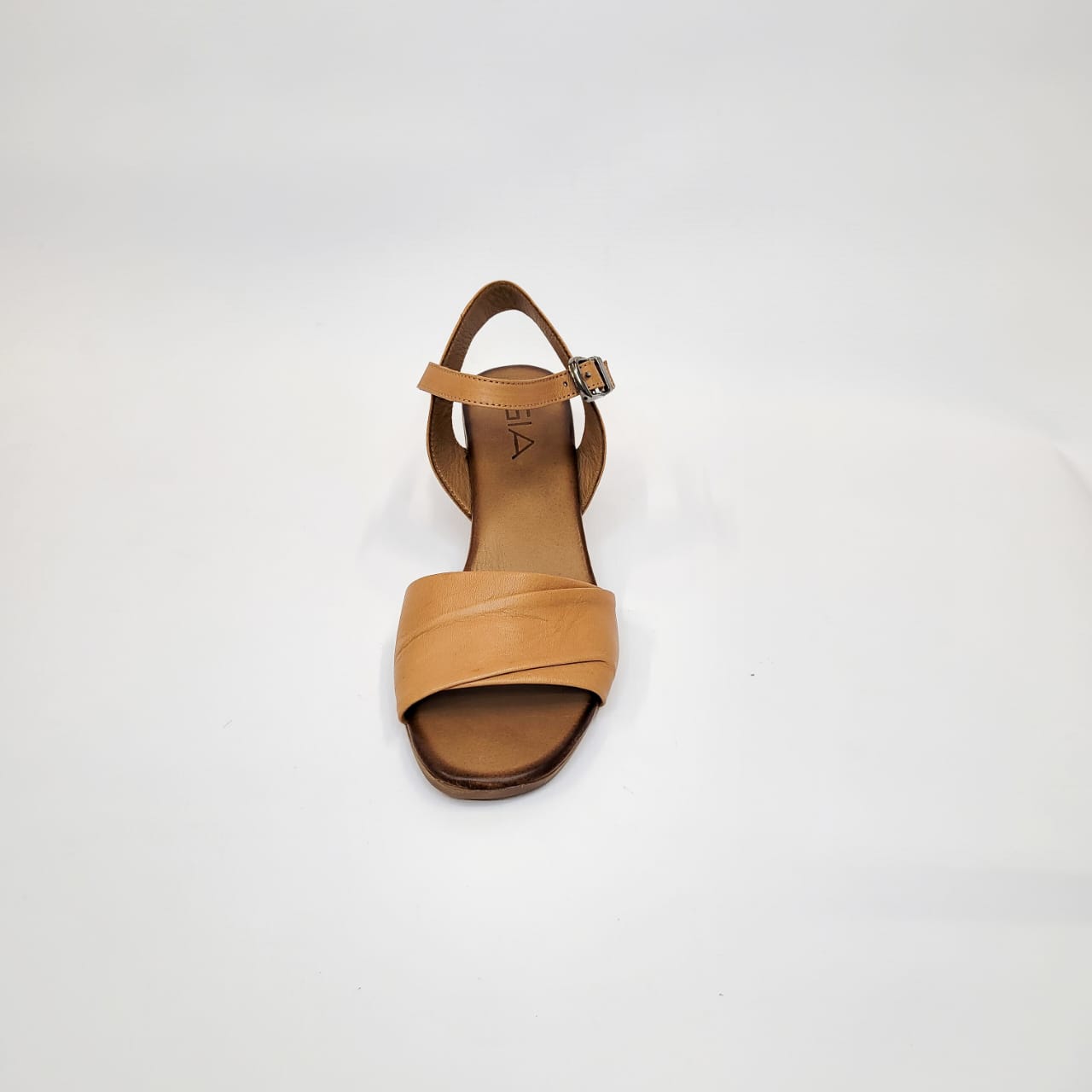 Gia tan leather block heel sandal