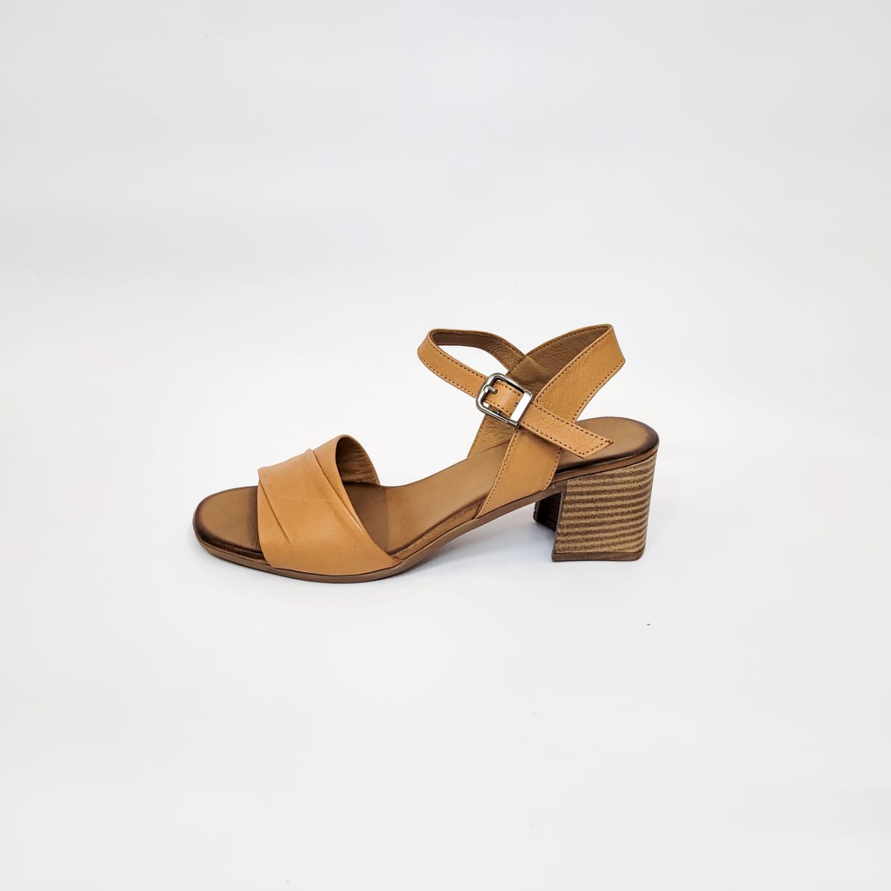 Gia tan leather block heel sandal