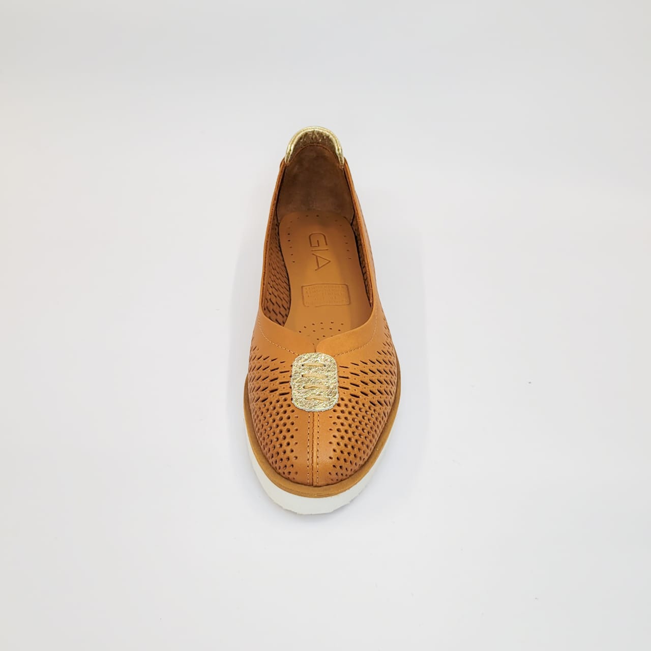 Gia tan leather flatform comfy flats