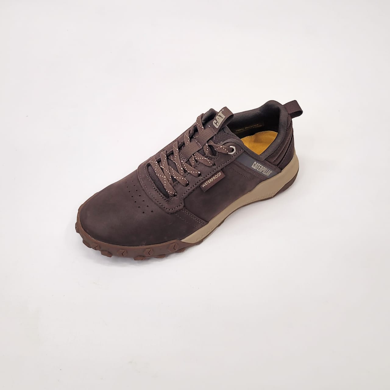 Caterpillar leather brown lace up