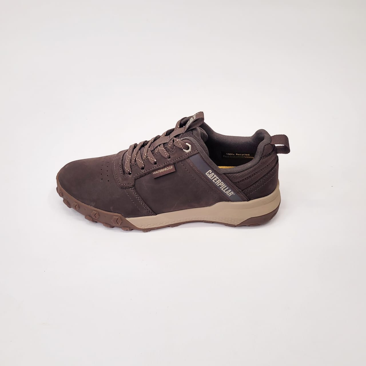 Caterpillar leather brown lace up