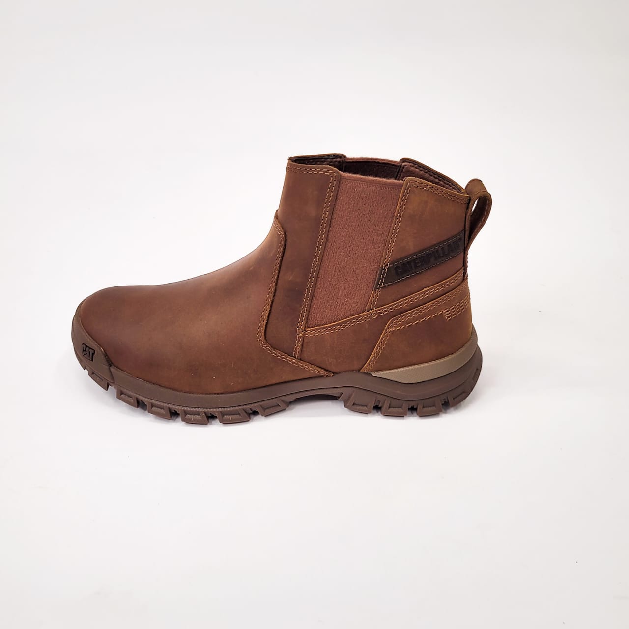 Caterpillar leather brown threshold Chelsea boot